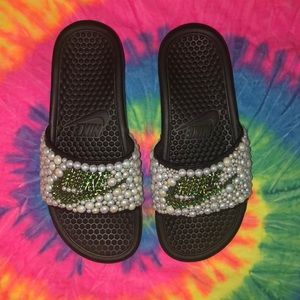 Nike Benassi Slide Bedazzled Sandal